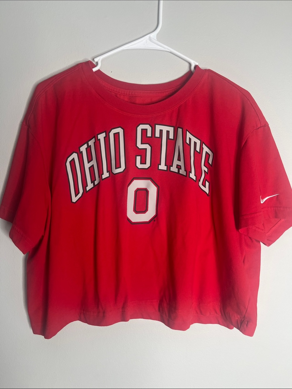 Nike Red Ohio State Crop Top